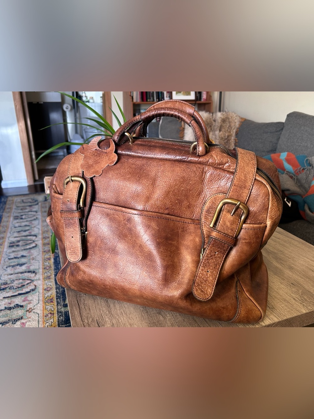 Campos leather valise